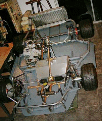 Chassis in Superkart with ladder chassis not used in racing cars for 60 years